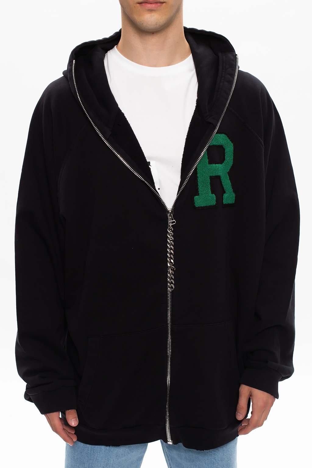 Raf simons zip up hoodie hot sale